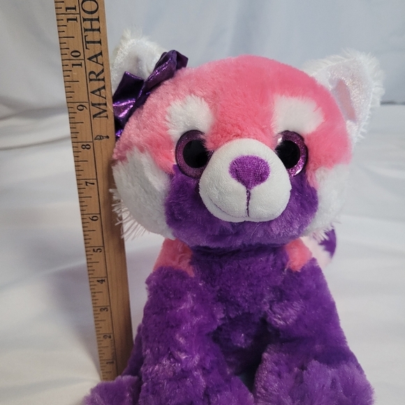 Wild Republic Sweet & Sassy Pink/Purple Red Panda Plush Stuffed Animal Toy - Picture 11 of 11
